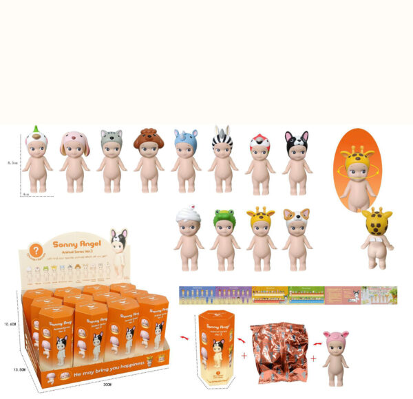 Party Angel Cheek Blind Box Car Ornament Mobile phone Decoration Handmade Anime Doll Finished End Box - Image 35