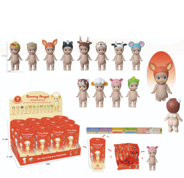 Party Angel Cheek Blind Box Car Ornament Mobile phone Decoration Handmade Anime Doll Finished End Box - Image 31