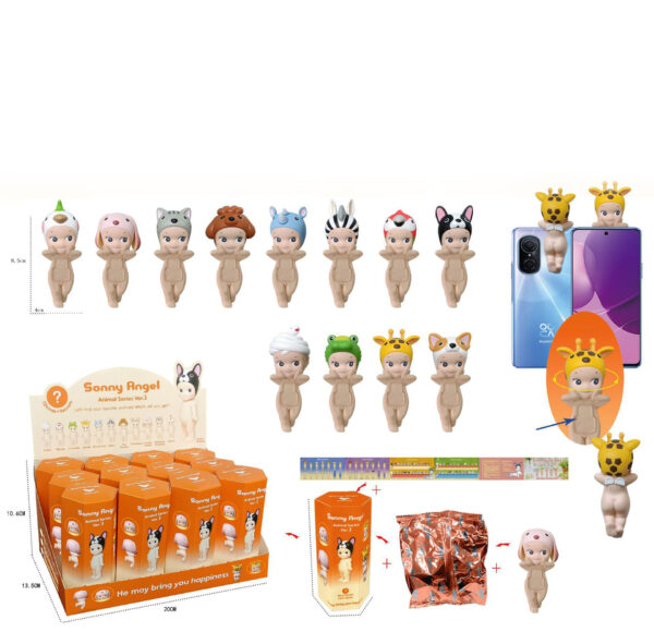 Party Angel Cheek Blind Box Car Ornament Mobile phone Decoration Handmade Anime Doll Finished End Box - Image 34