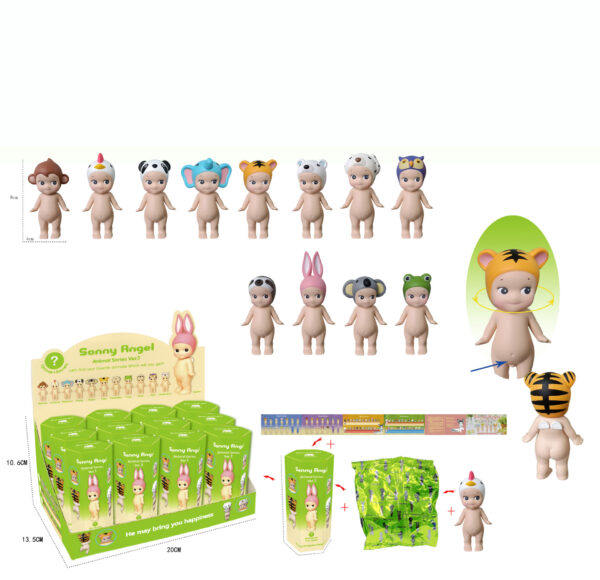 Party Angel Cheek Blind Box Car Ornament Mobile phone Decoration Handmade Anime Doll Finished End Box - Image 28