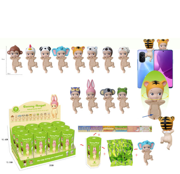 Party Angel Cheek Blind Box Car Ornament Mobile phone Decoration Handmade Anime Doll Finished End Box - Image 30