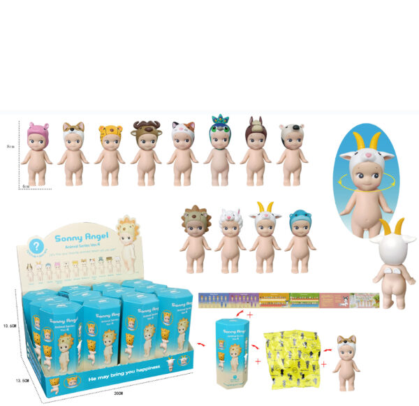Party Angel Cheek Blind Box Car Ornament Mobile phone Decoration Handmade Anime Doll Finished End Box - Image 37