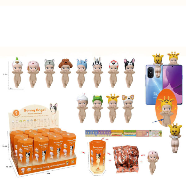 Party Angel Cheek Blind Box Car Ornament Mobile phone Decoration Handmade Anime Doll Finished End Box - Image 32