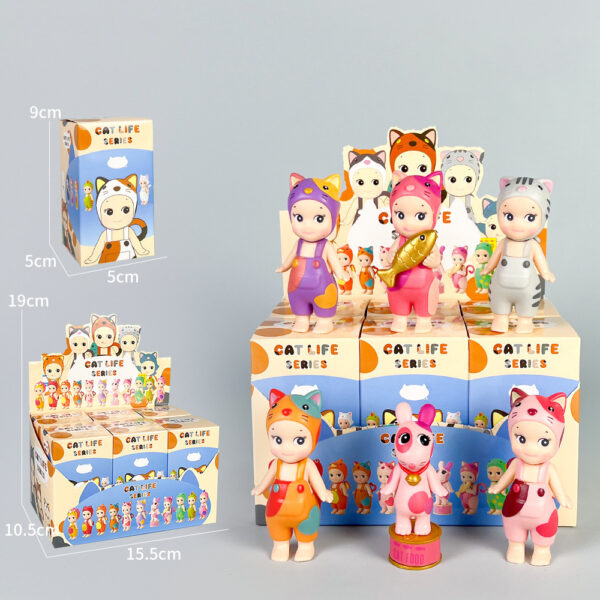 Party Angel Cheek Blind Box Car Ornament Mobile phone Decoration Handmade Anime Doll Finished End Box - Image 45