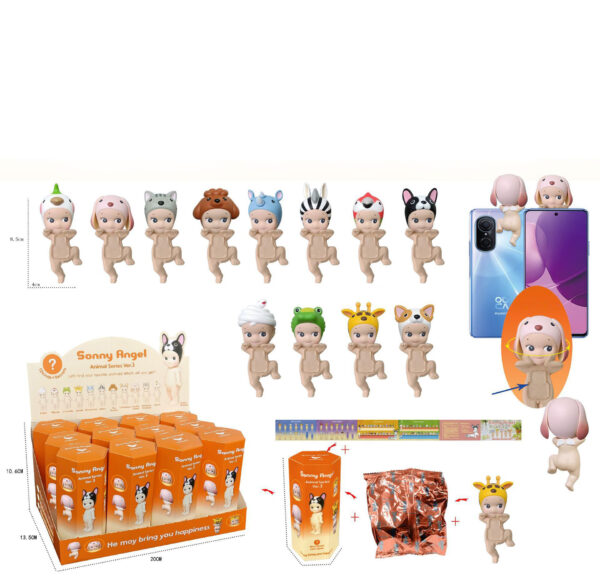 Party Angel Cheek Blind Box Car Ornament Mobile phone Decoration Handmade Anime Doll Finished End Box - Image 79